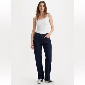 Levi's Women's Straight Leg Jeans - Dark Blue